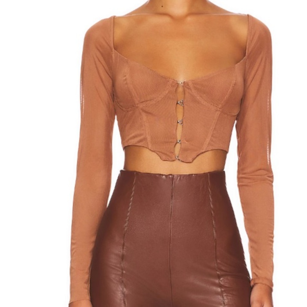 AFRM  Saddle  Mesh Grecian‎ Top  size S